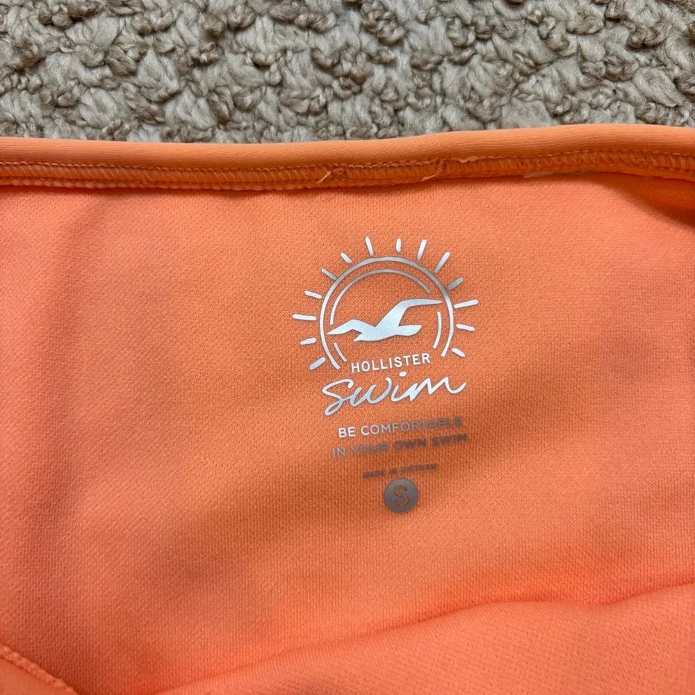 Ladies Hollister Swim Light Orange Textured Bikini‎ Swim Suit Size Small